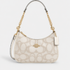 Coach Eliza Signature Canvas Shoulder Bag ~ Chalk Multi