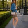 Coach Eliza Signature Canvas Shoulder Bag ~ Chalk Multi